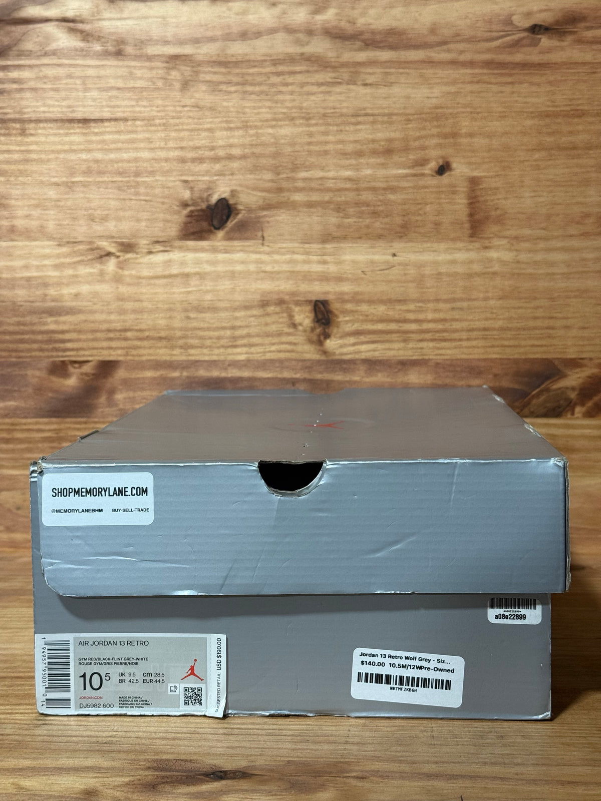 Jordan 13 Retro Wolf Grey - Size 10.5