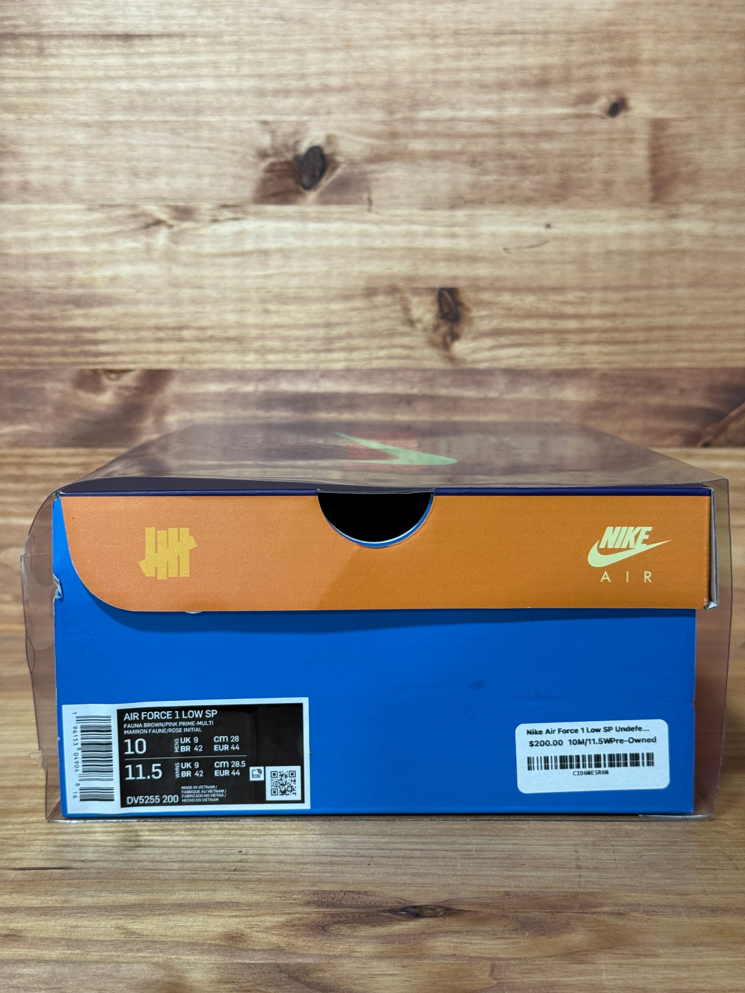 Nike Air Force 1 Low SP Undefeated Multi-Patent Pink Prime