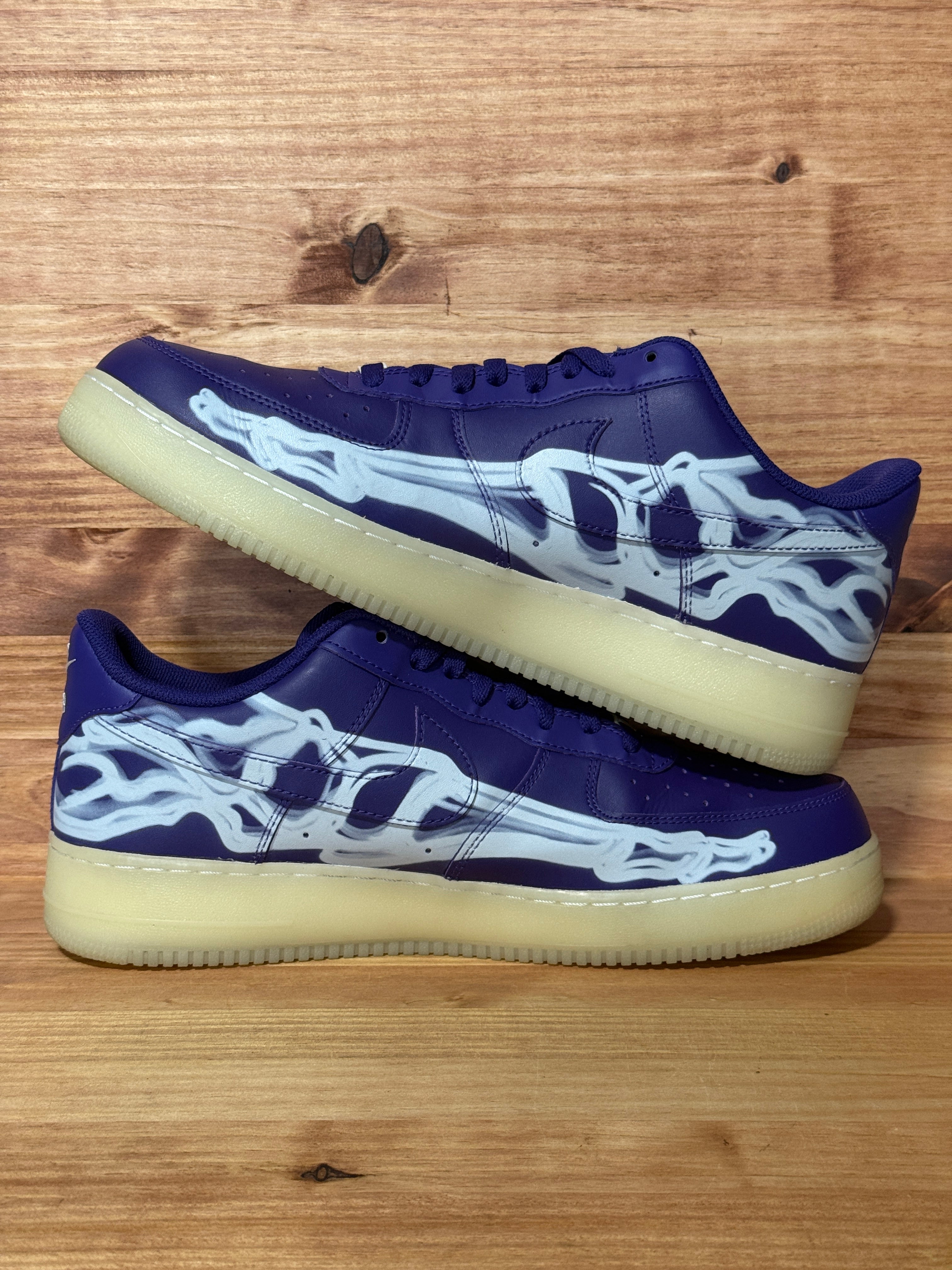 Nike Air Force 1 Low '07 QS Purple Skeleton Halloween (2021)