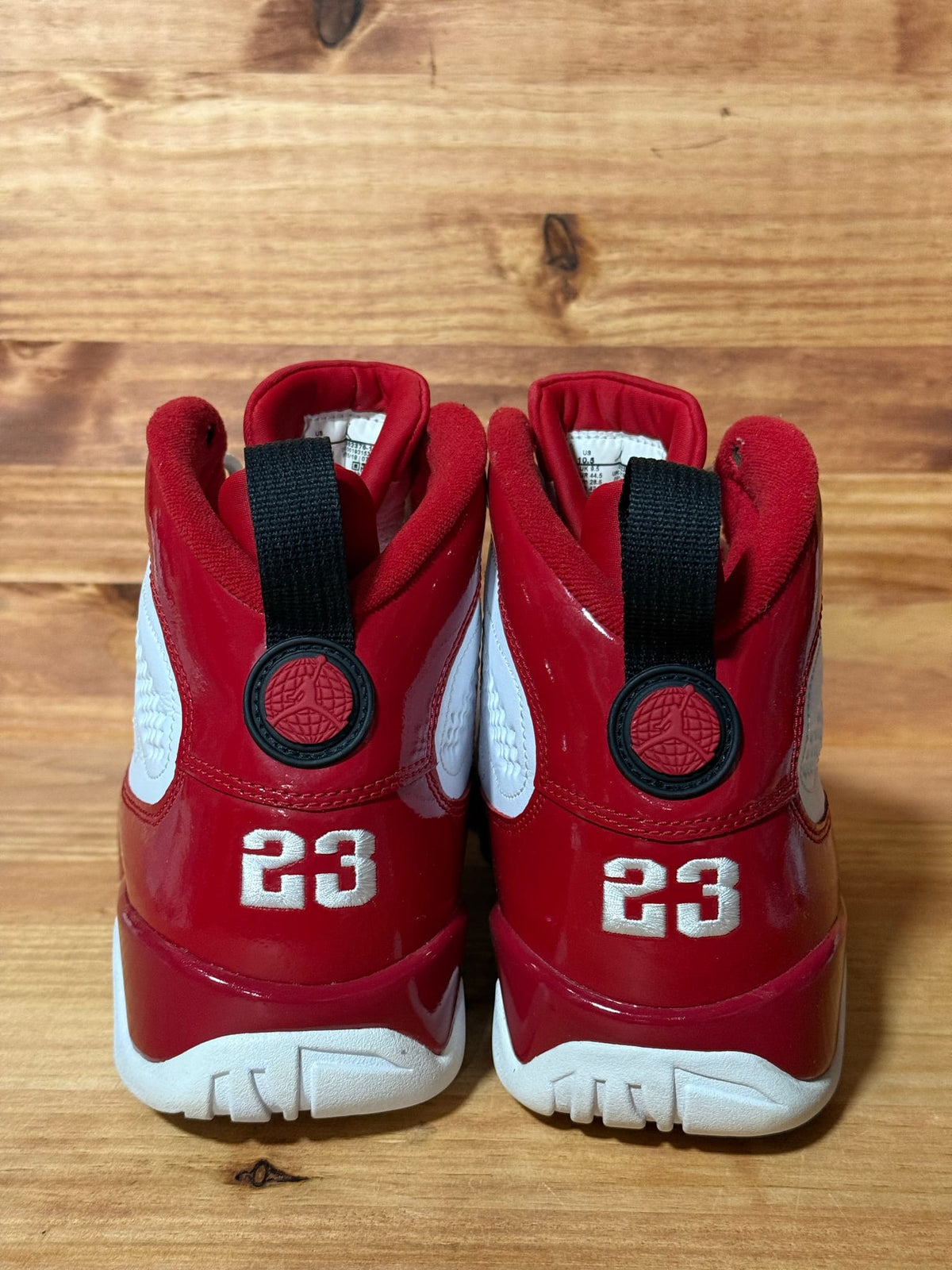Jordan 9 Retro White Gym Red - Size 10.5