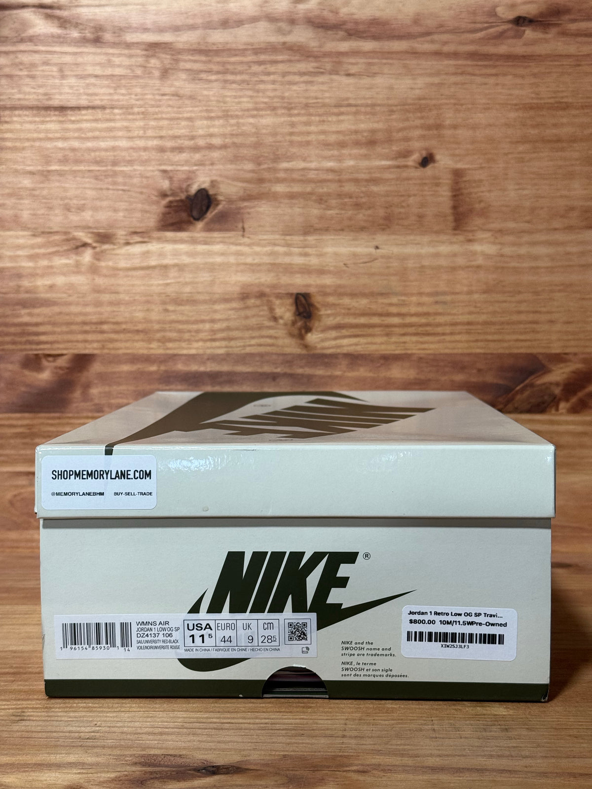Jordan 1 Retro Low OG SP Travis Scott Olive (Women's)