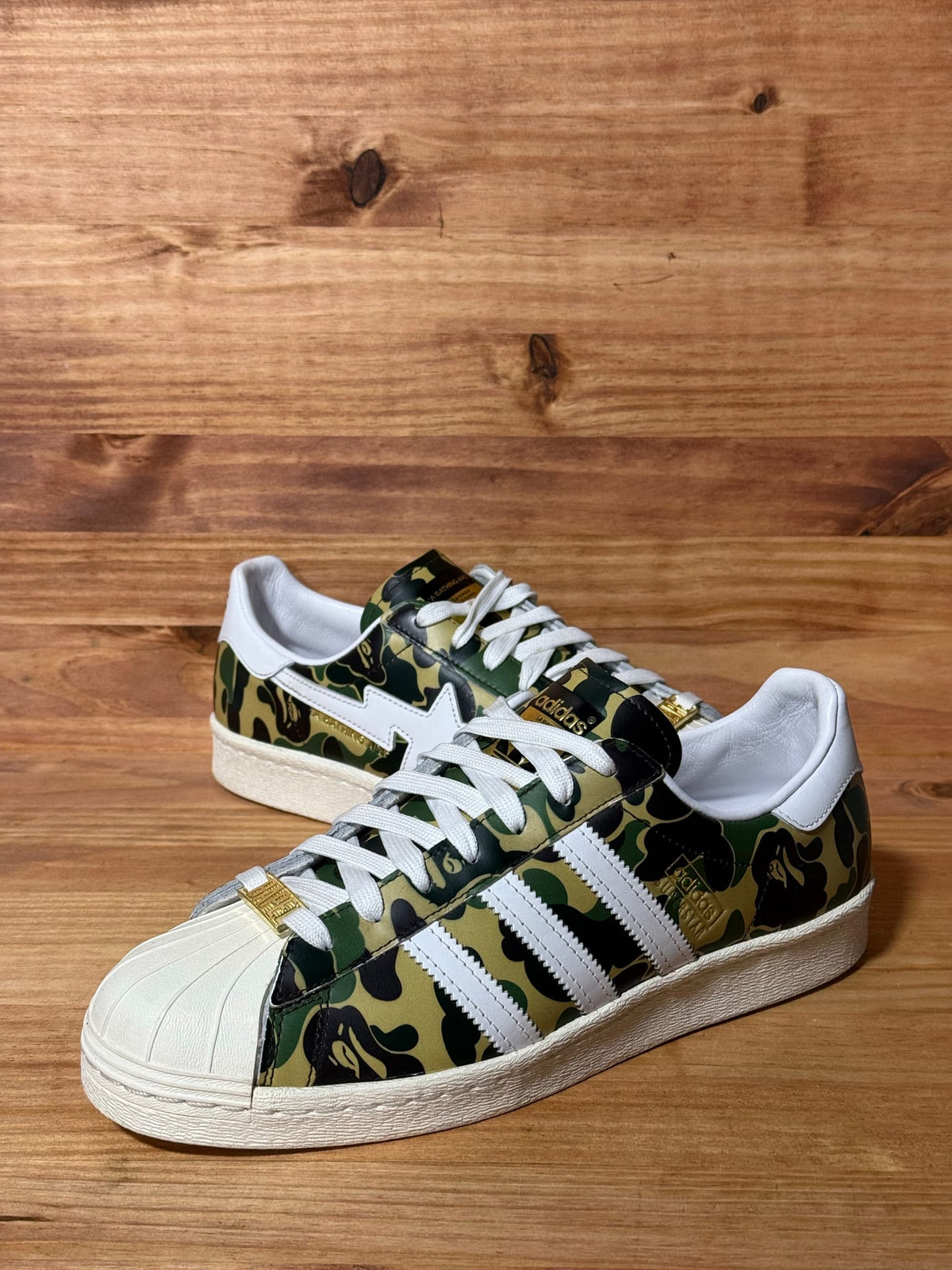 adidas Superstar Bape ABC Camo Green - Size 8.5