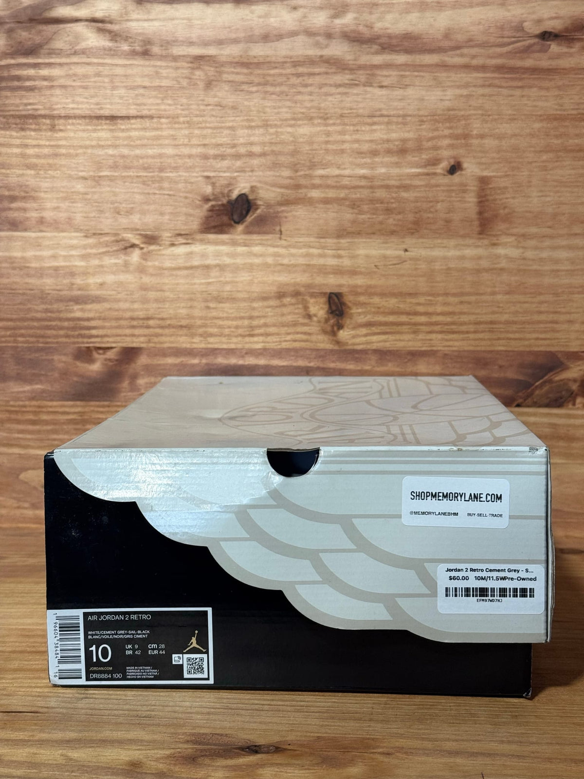 Jordan 2 Retro Cement Grey - Size 10