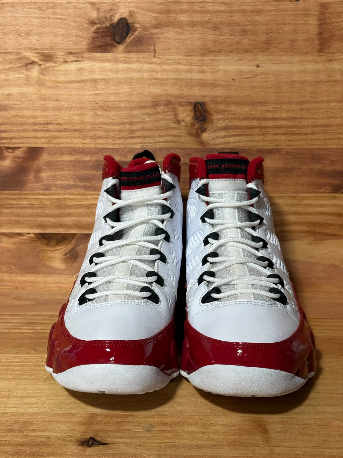 Jordan 9 Retro White Gym Red - Size 8.5