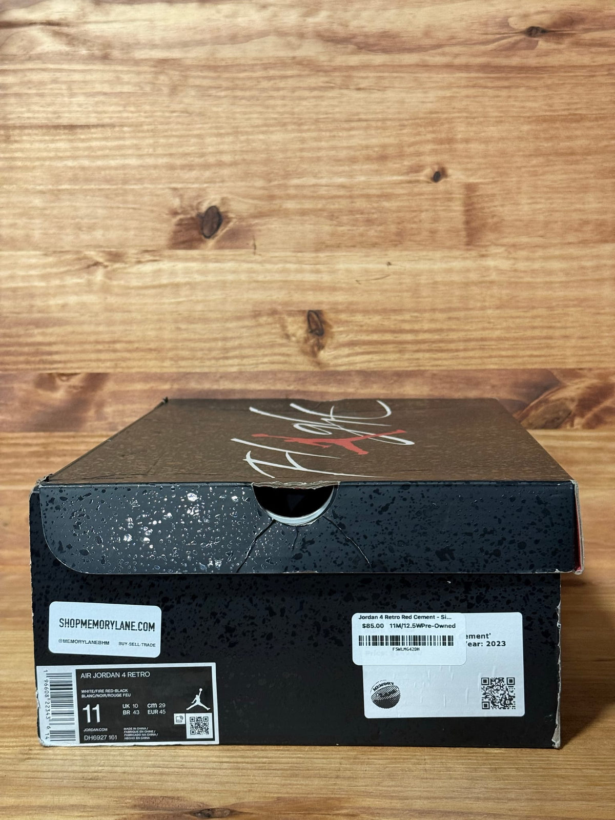 Jordan 4 Retro Red Cement - Size 11