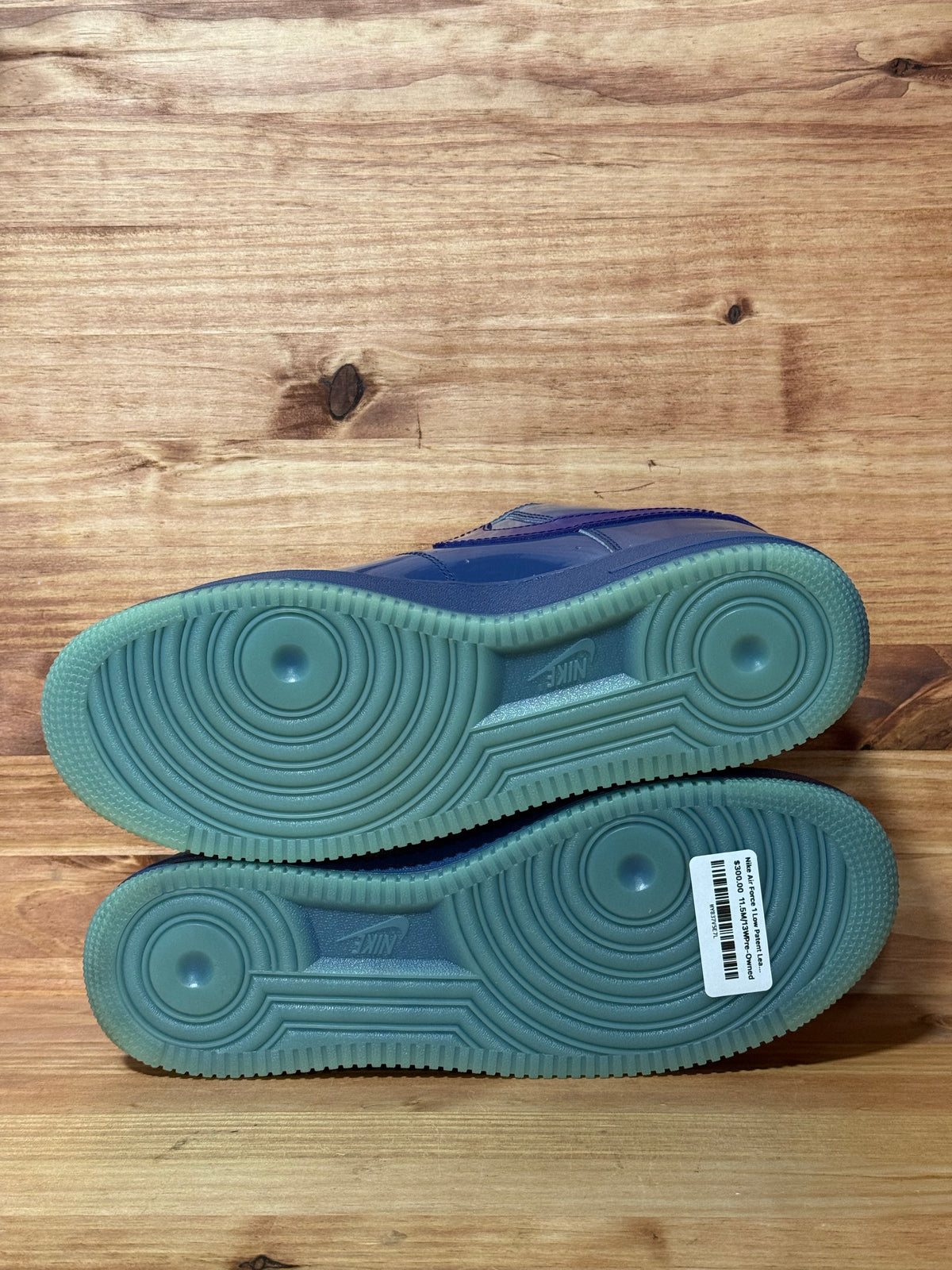 Nike Air Force 1 Low Patent Leather Mystic Navy Grape Ice