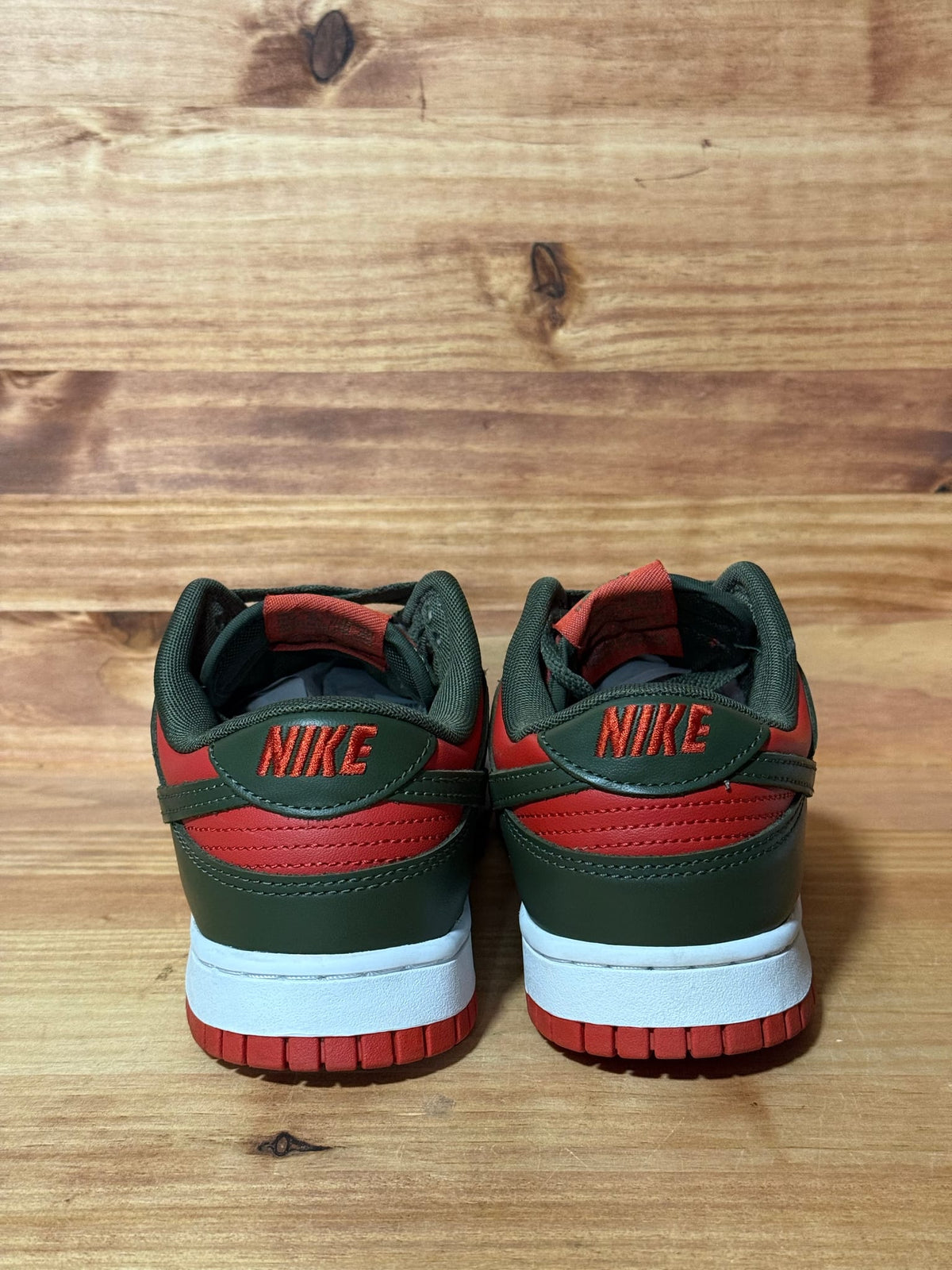 Nike Dunk Low Mystic Red Cargo Khaki - Size 7.5