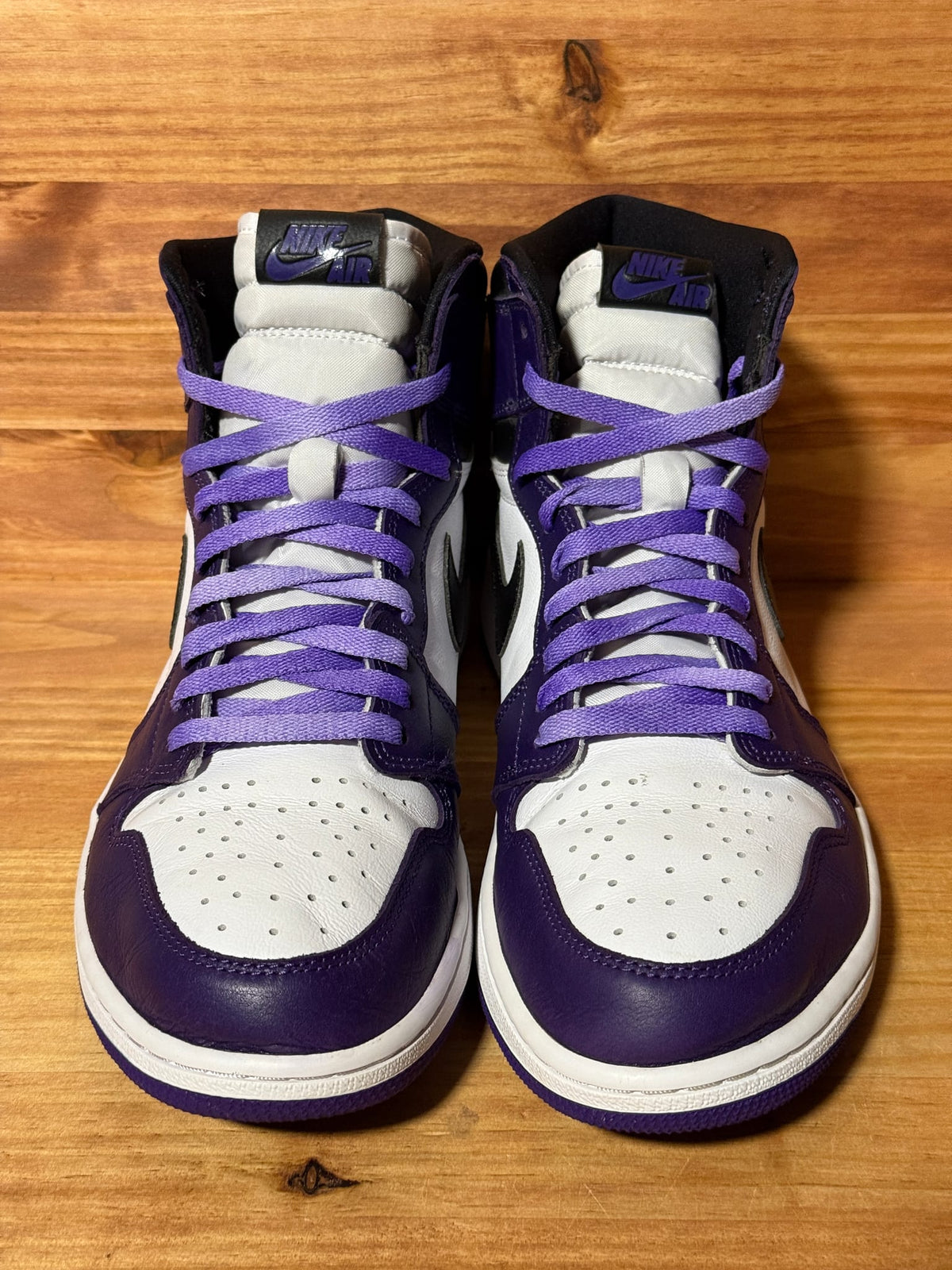 Jordan 1 Retro High Court Purple White - Size 12