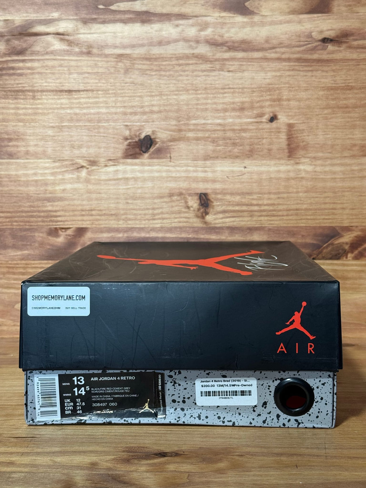 Jordan 4 Retro Bred (2019) - Size 13