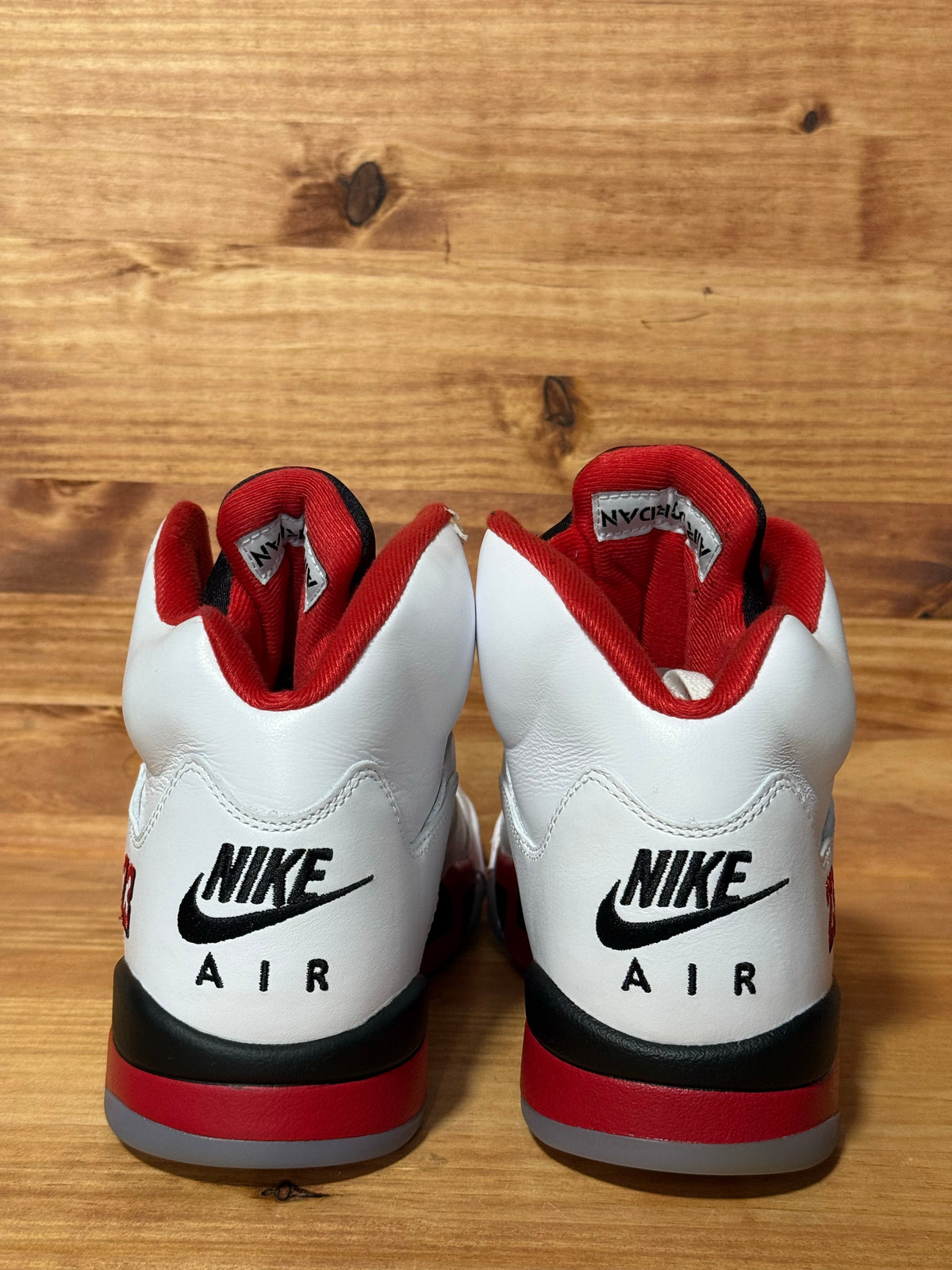 Jordan 5 Retro Fire Red Black Tongue (2025)