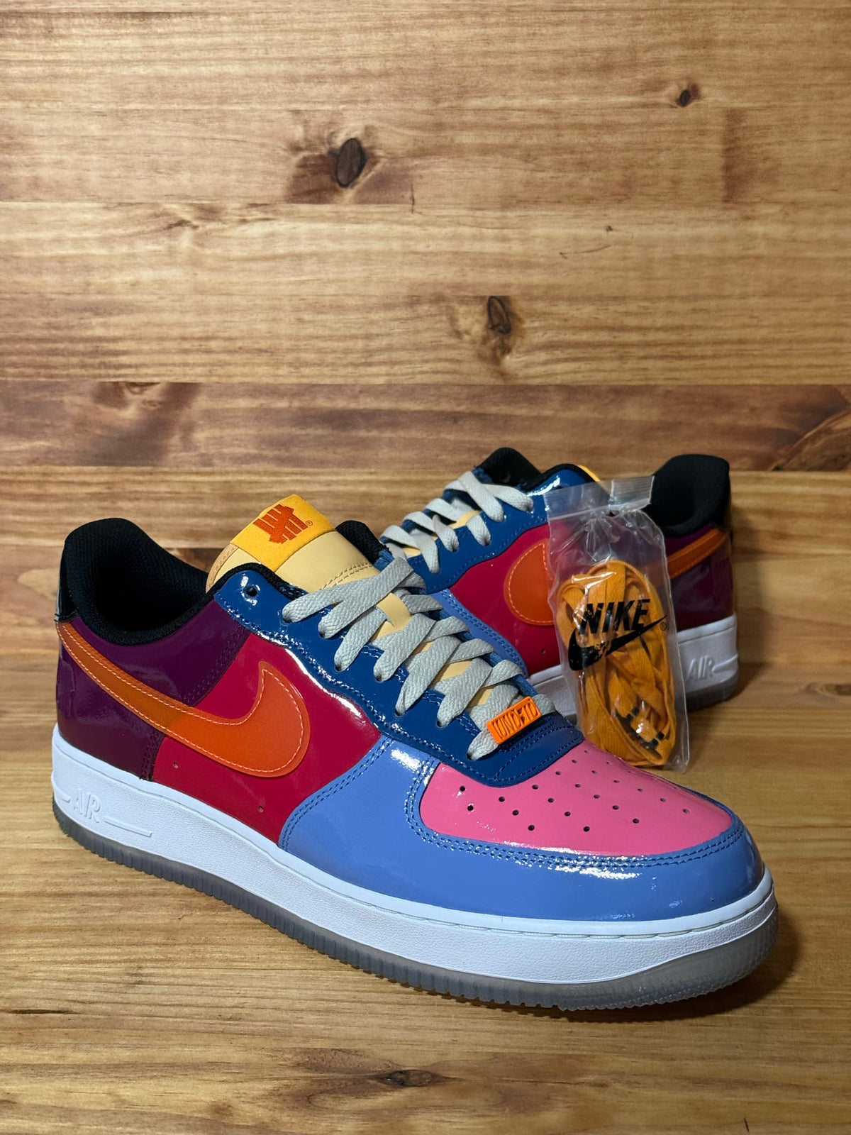 Nike Air Force 1 Low SP Undefeated Multi-Patent Total Orange - Size 11.5
