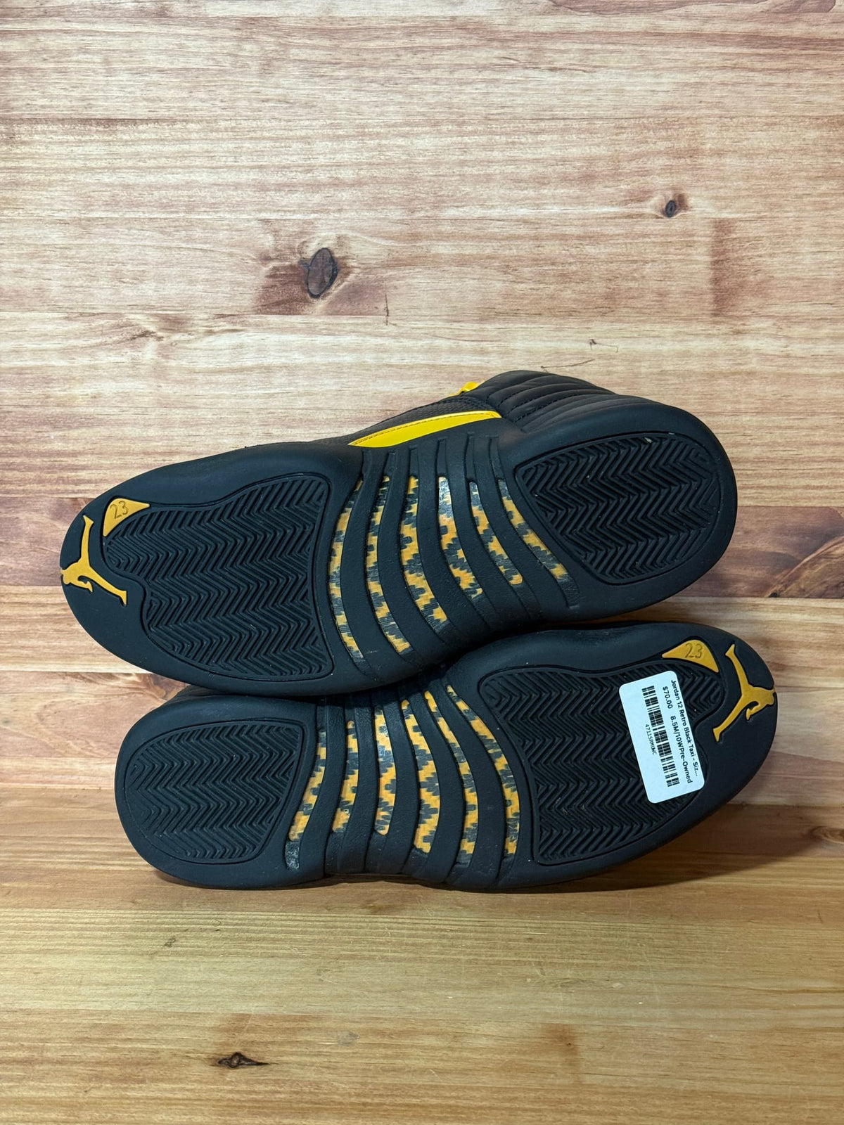 Jordan 12 Retro Black Taxi - Size 8.5