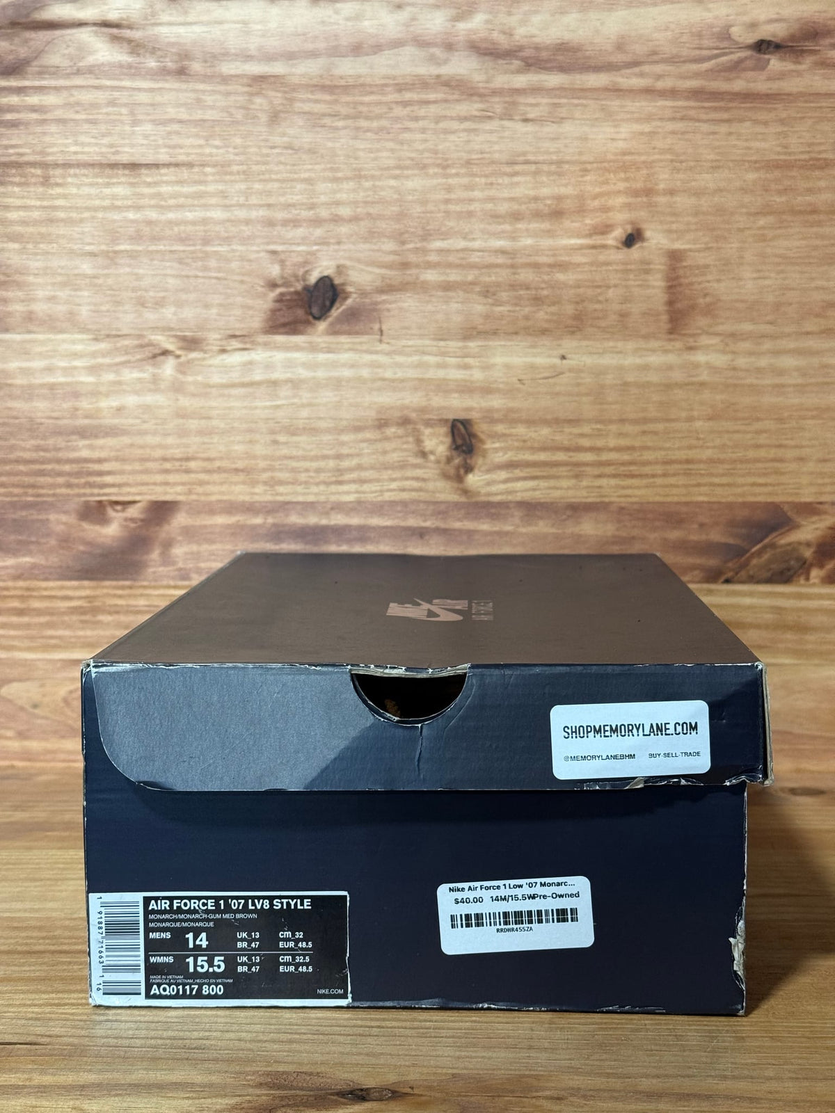 Nike Air Force 1 Low '07 Monarch Gum - Size 14