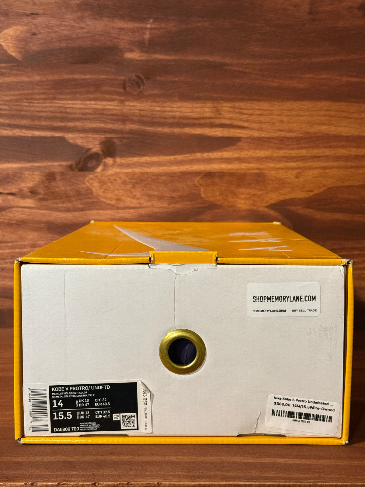 Nike Kobe 5 Protro Undefeated Hall of Fame
