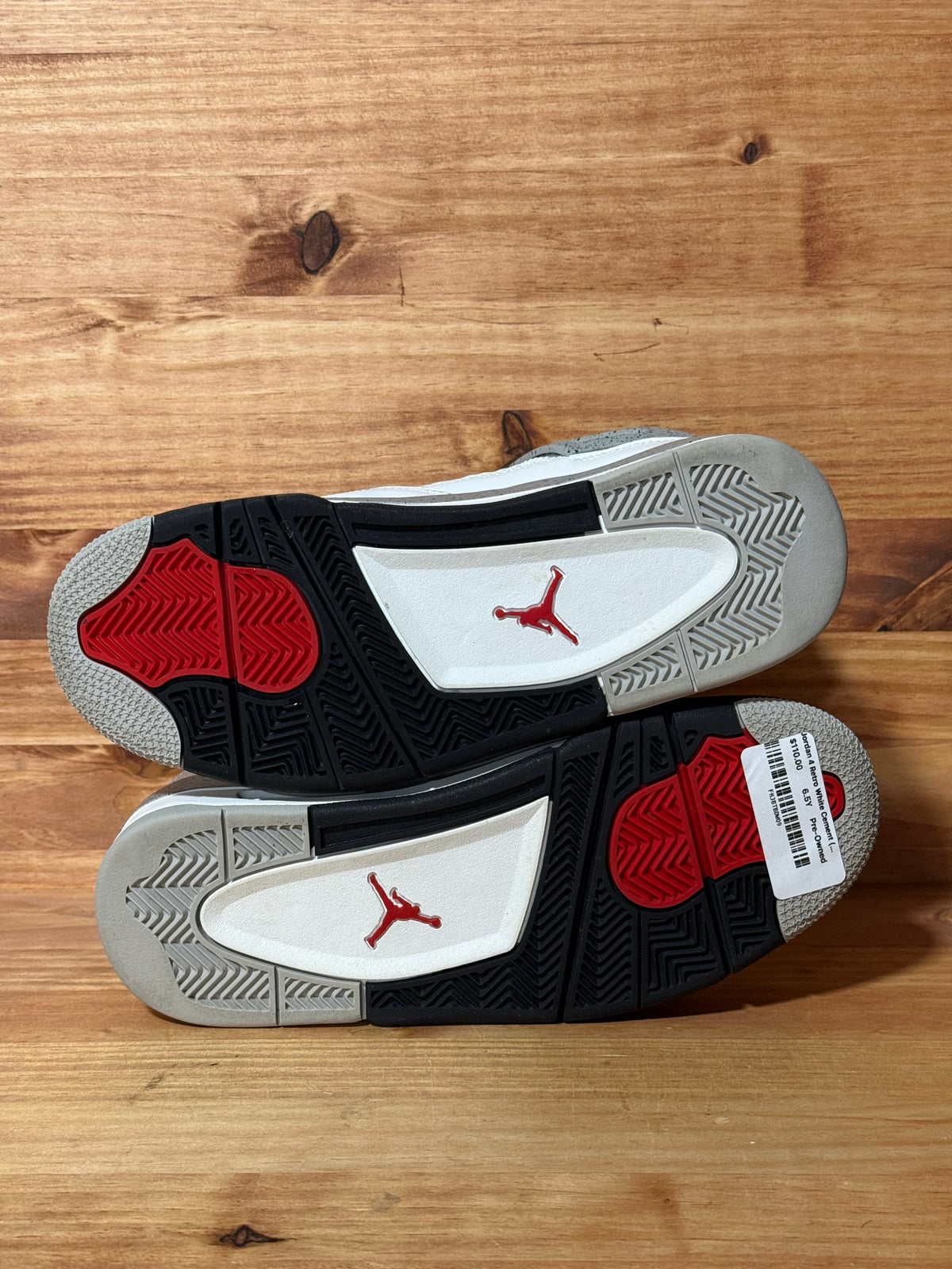 Jordan 4 Retro White Cement (2025) (GS) - Size 6.5Y