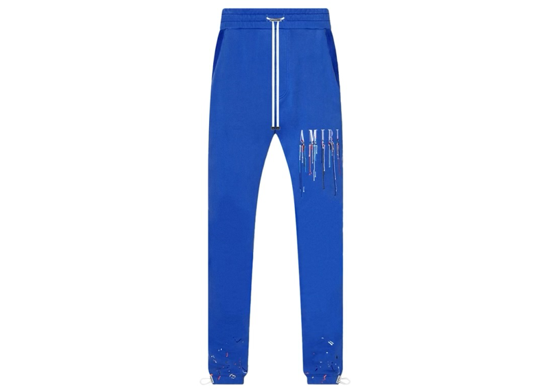 Amiri Paint Drip Sweatpant Blue