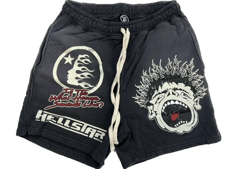 Hellstar Noise Vintage Black Shorts