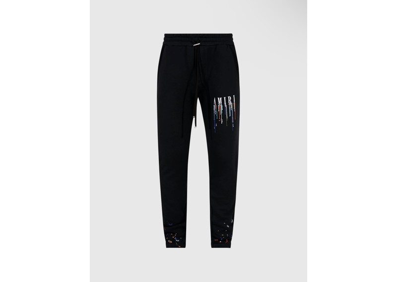 Amiri Paint Drip Sweatpant Black