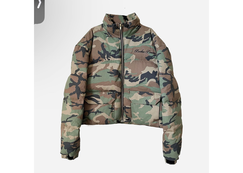 Broken Dreams Camo Puffer