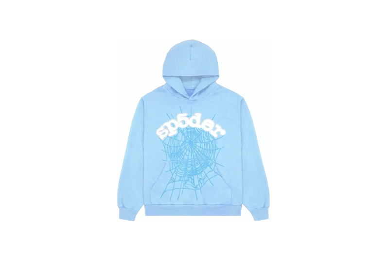 Sp5der Web Hoodie Sky Blue