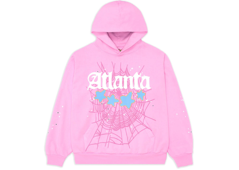 Sp5der ATL Hoodie Pink