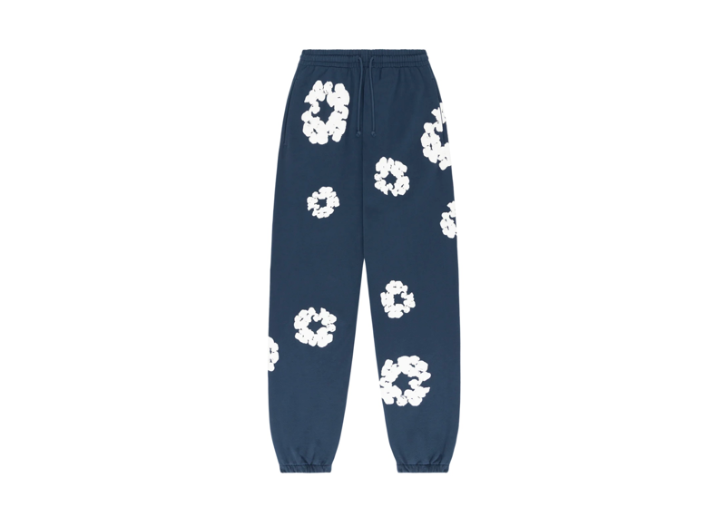 Denim Tears Cotton Wreath Sweatpants Navy