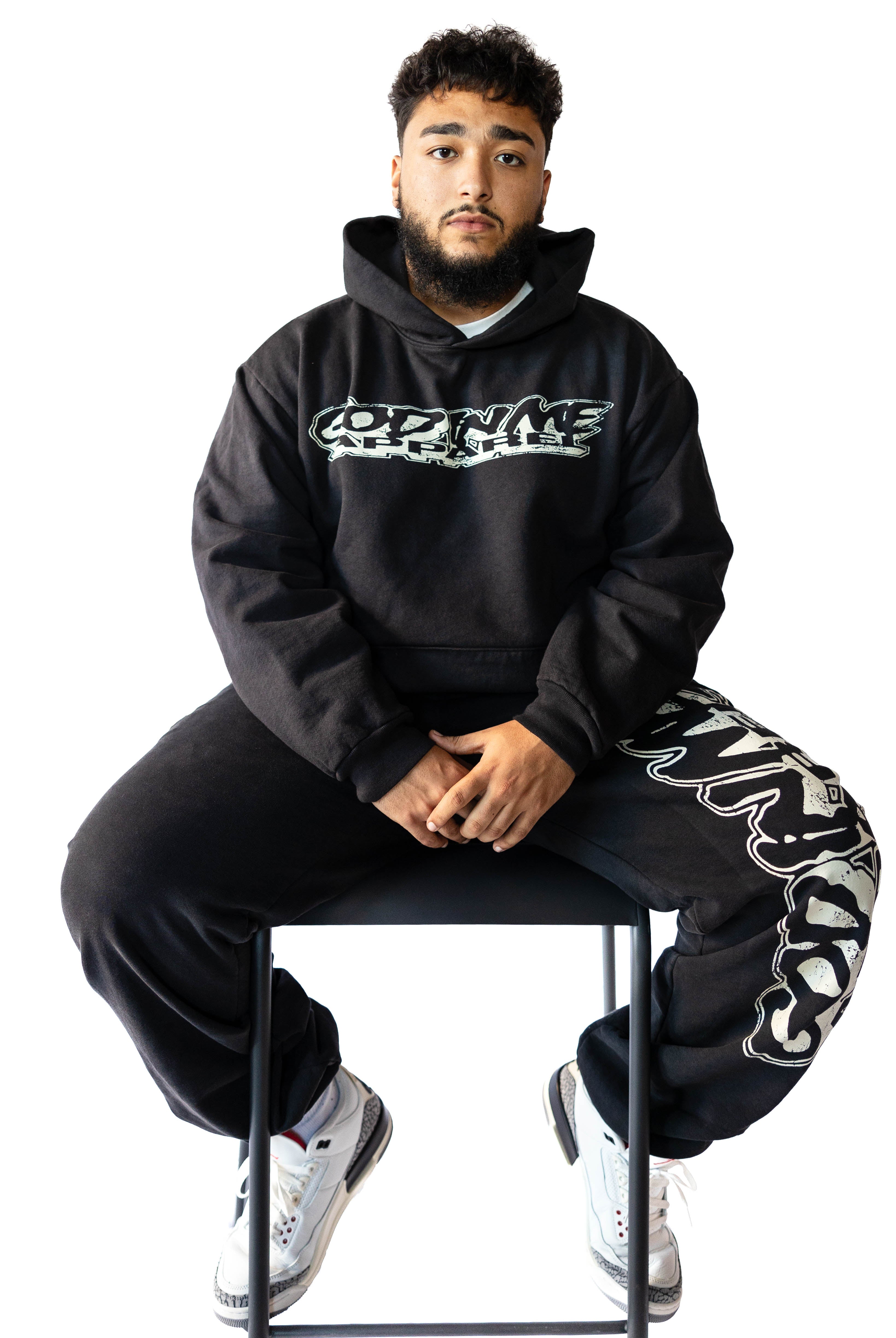 FAITH DISSOLVES DOUBT HOODIE (OFF BLACK) **PUFF PRINT**