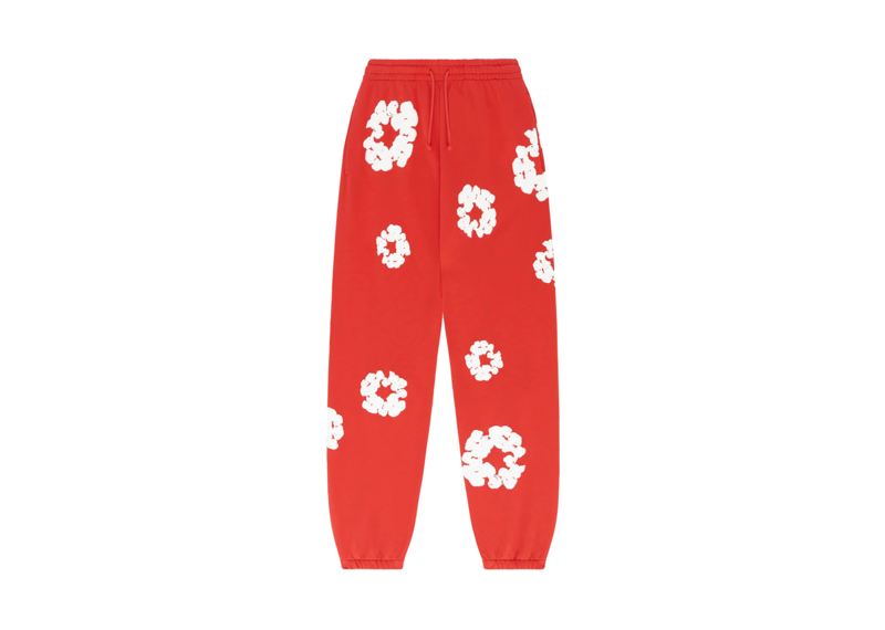 Denim Tears Cotton Wreath Sweatpants Red