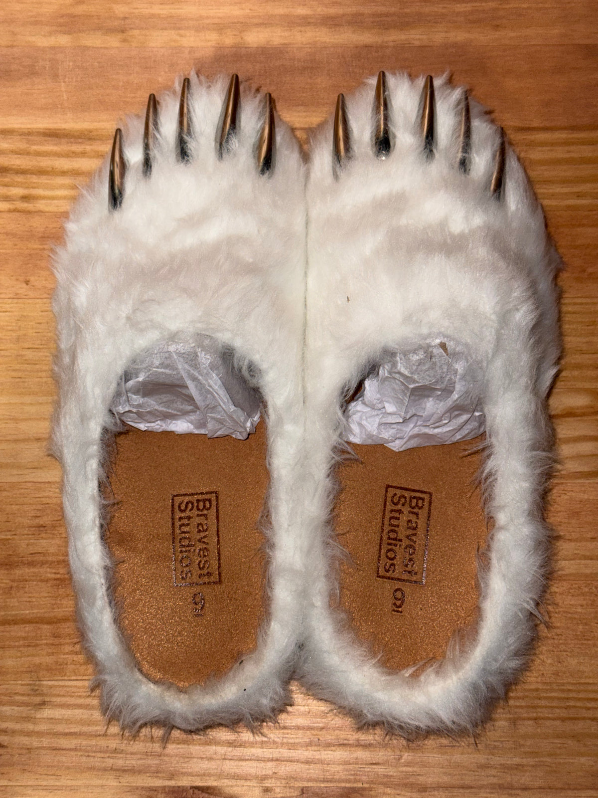 Bravest Studios Bear Claw Mule White