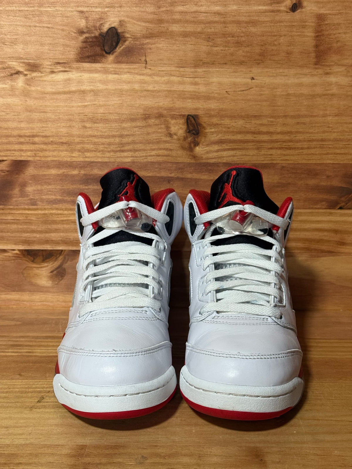 Jordan 5 Retro Fire Red Black Tongue (2025) (GS) - Size 6Y