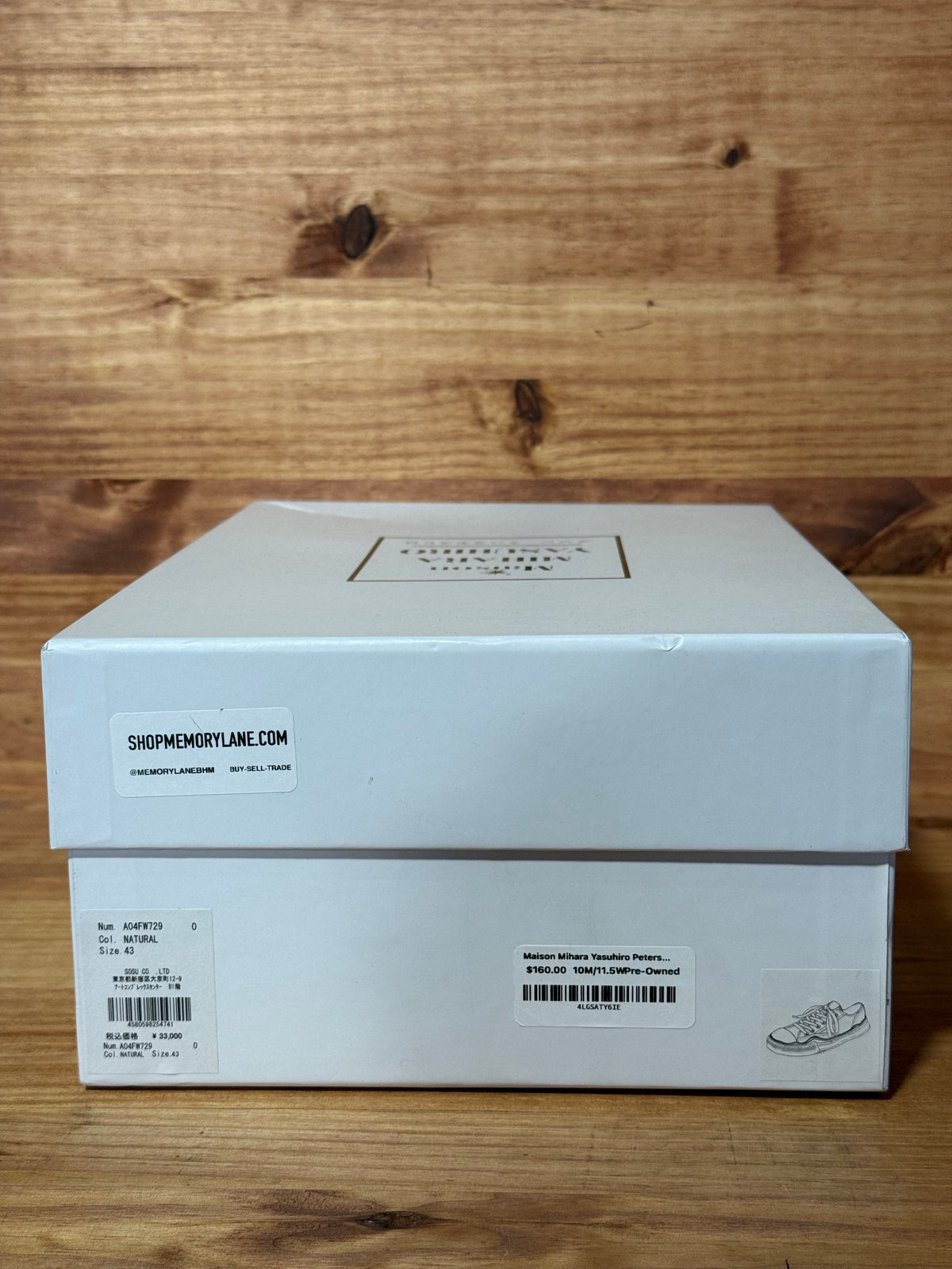 Maison Mihara Yasuhiro Peterson OG Sole Canvas Low Natural