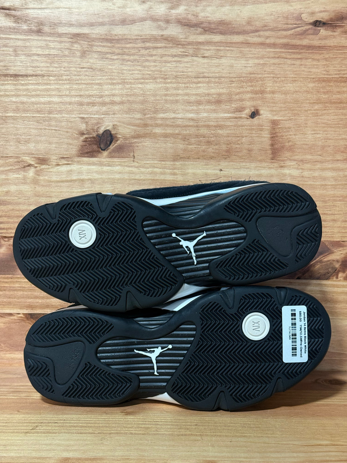 Jordan 14 Retro Black White