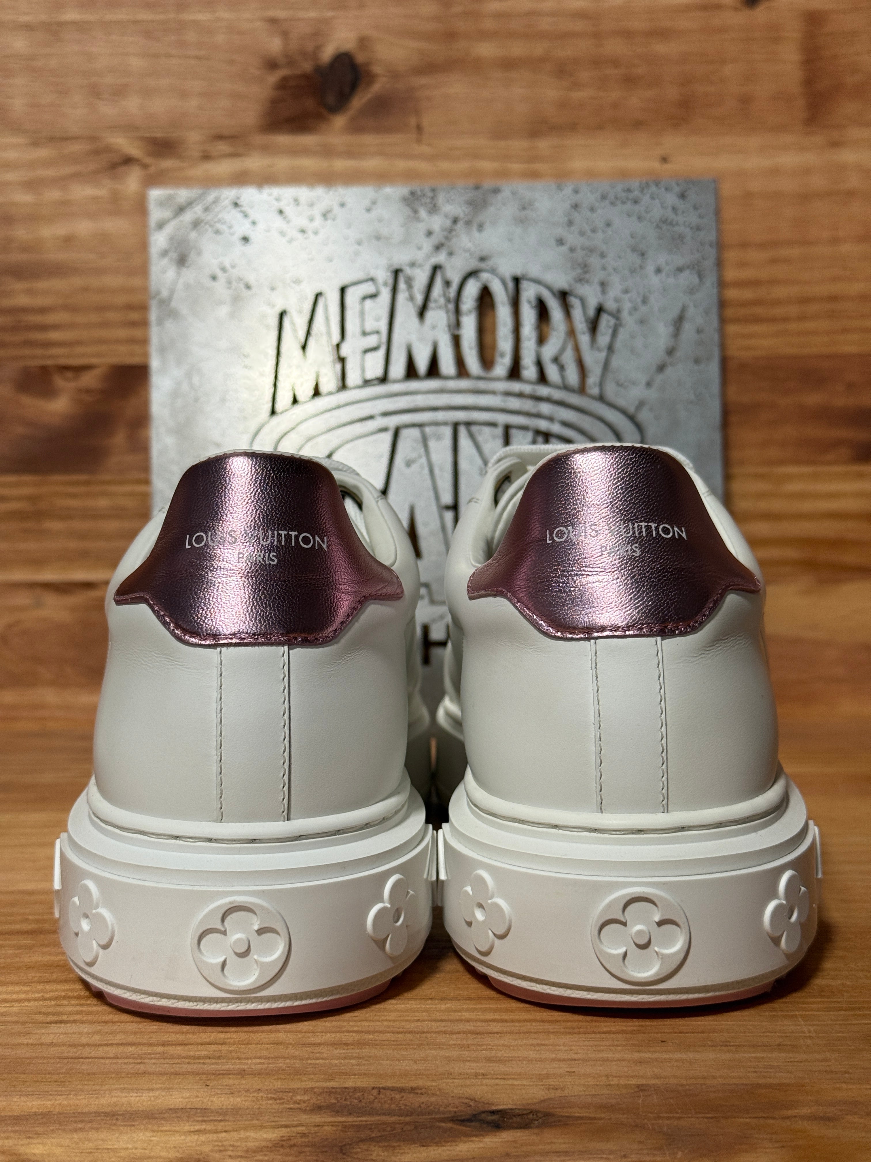 Louis Vuitton Time Out Debossed Monogram Leather White White (Women's)