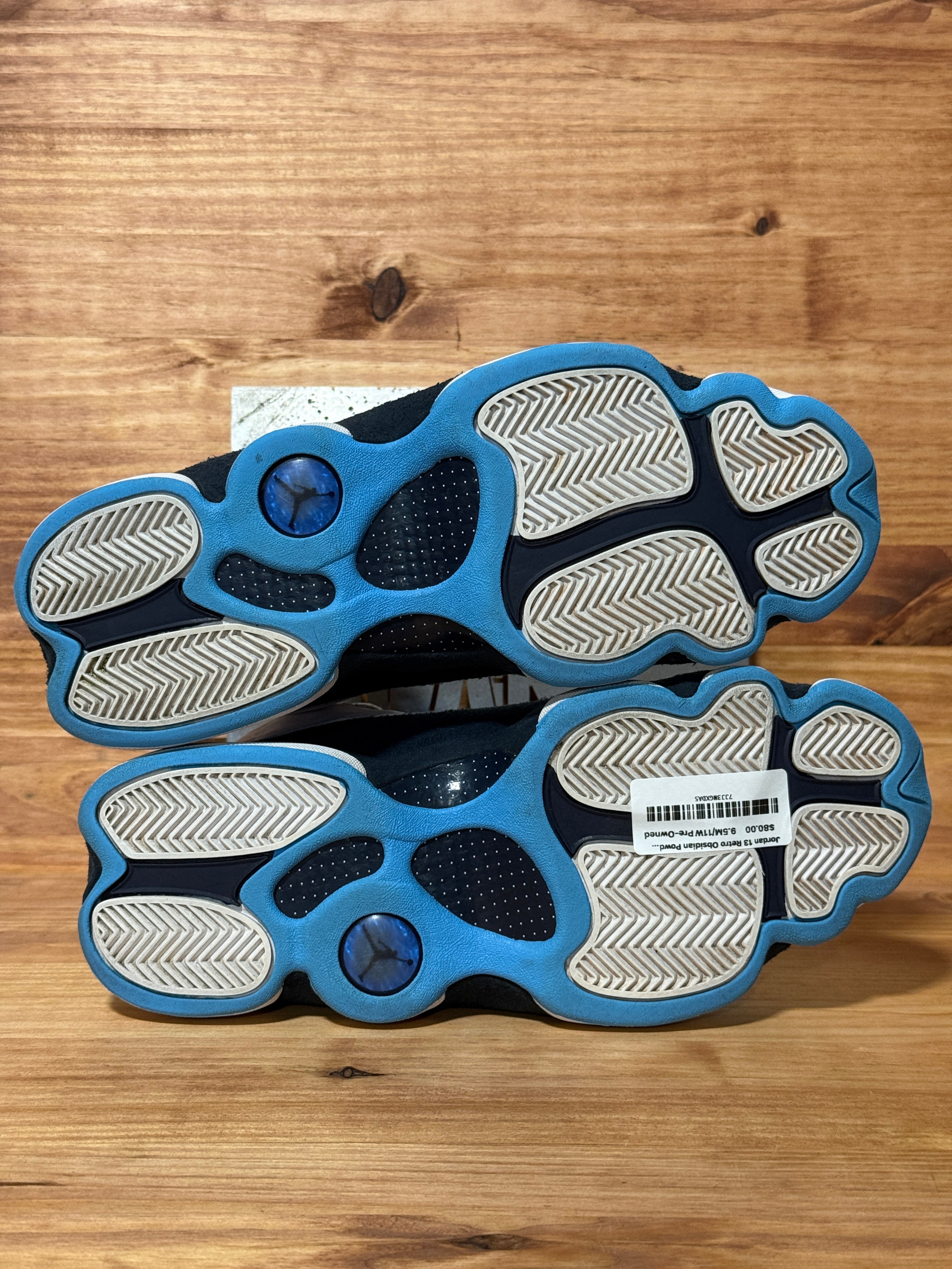 Jordan 13 Retro Obsidian Powder Blue White