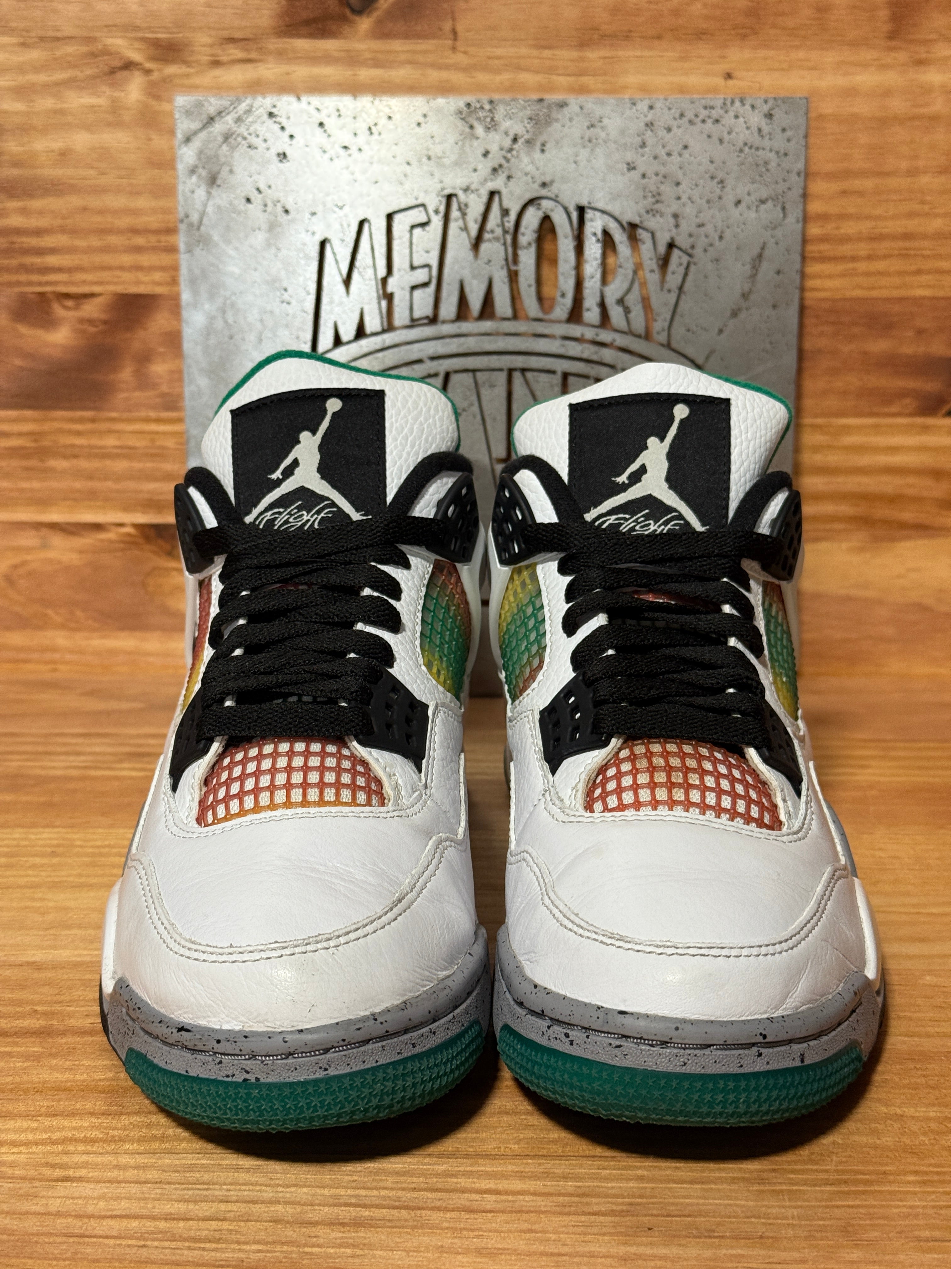 Jordan 4 Retro Lucid Green Rasta (Women's)