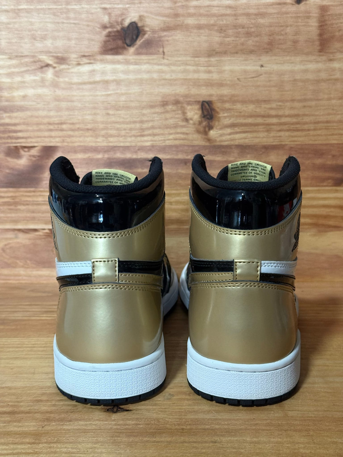 Jordan 1 Retro High NRG Patent Gold Toe - Size 10.5