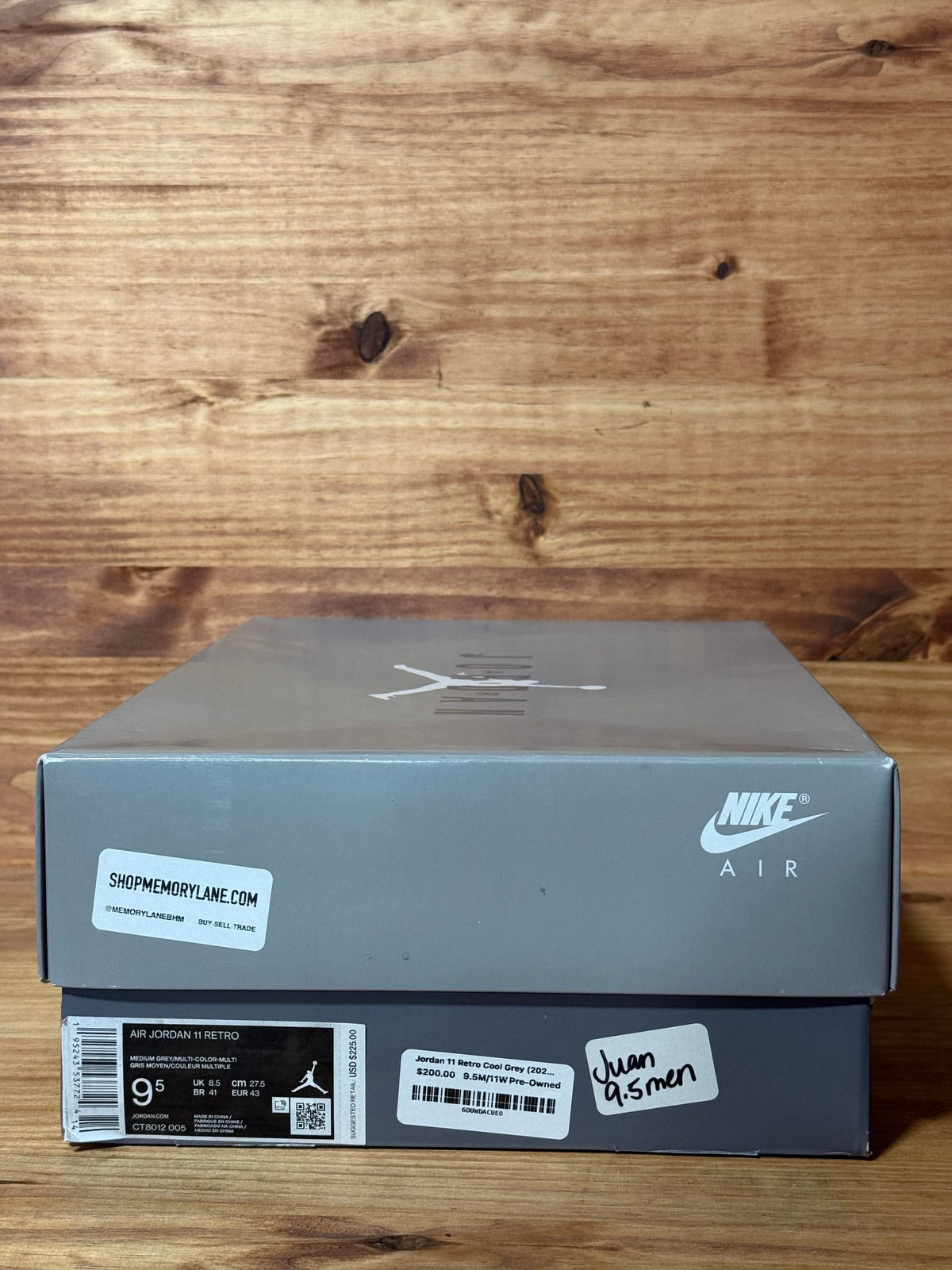 Jordan 11 Retro Cool Grey (2021) - Size 9.5