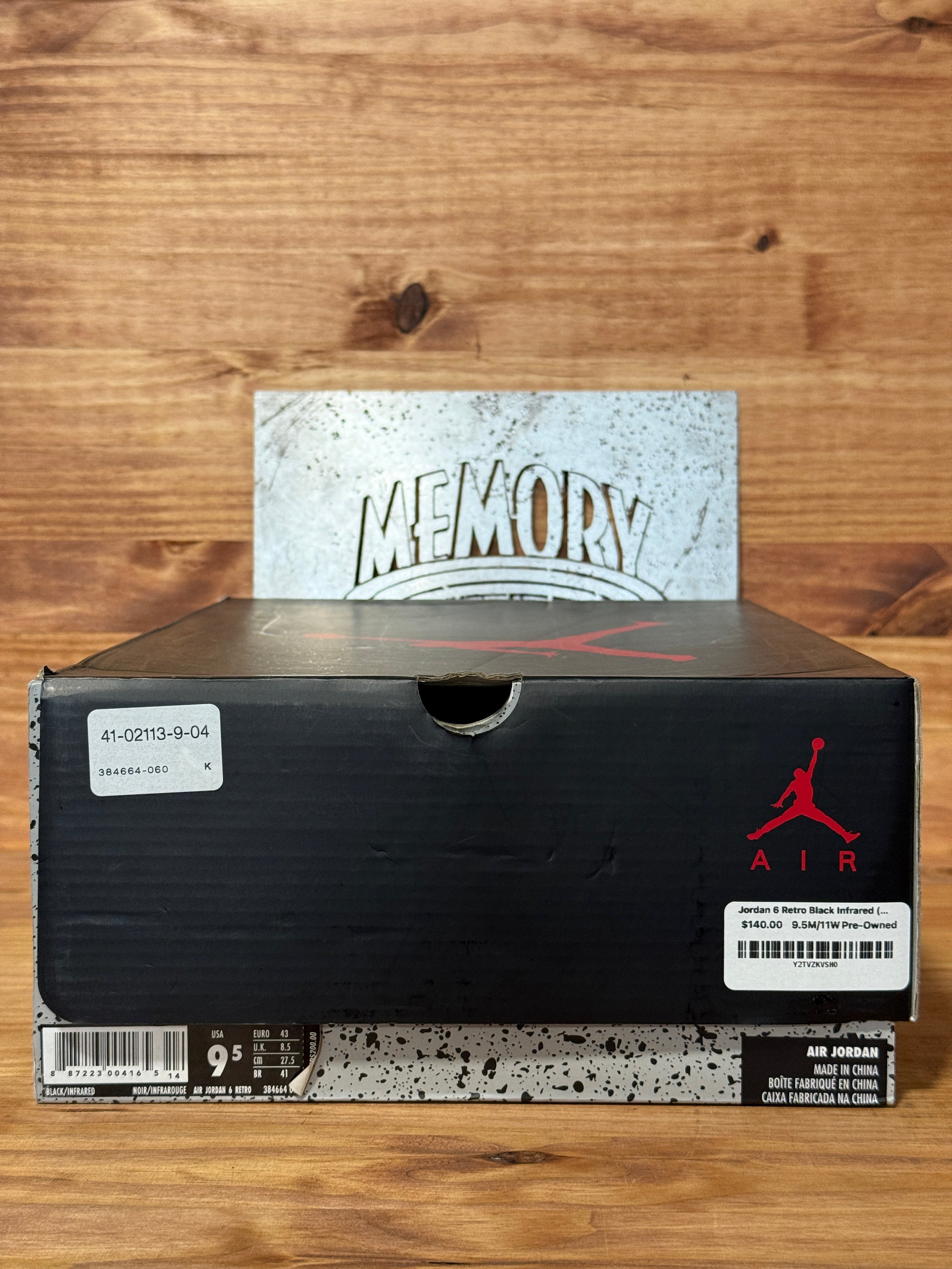 Jordan 6 Retro Black Infrared (2019)