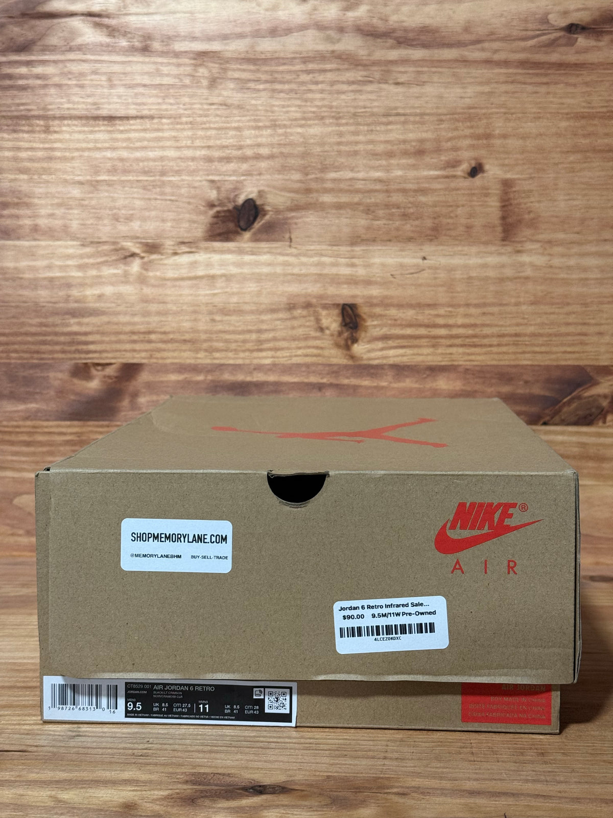 Jordan 6 Retro Infrared Salesman