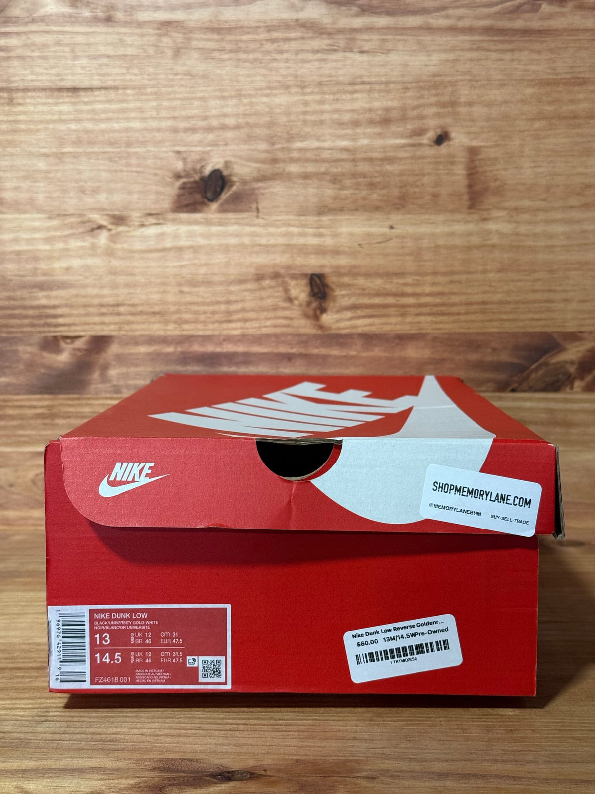 Nike Dunk Low Reverse Goldenrod (2024) - Size 13
