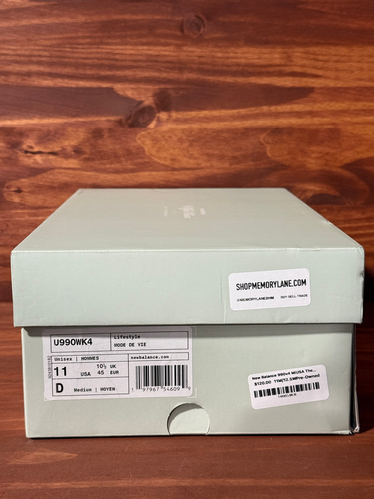 New Balance 990v4 MiUSA The Whitaker Group Willful Bias Size 11