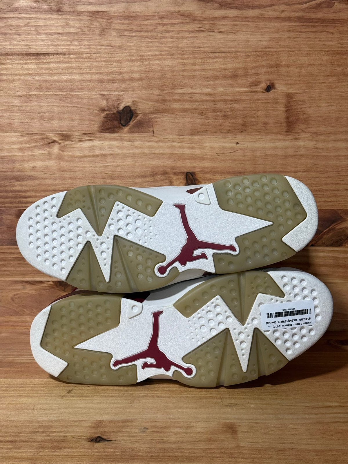 Jordan 6 Retro Maroon (2015) - Size 10.5