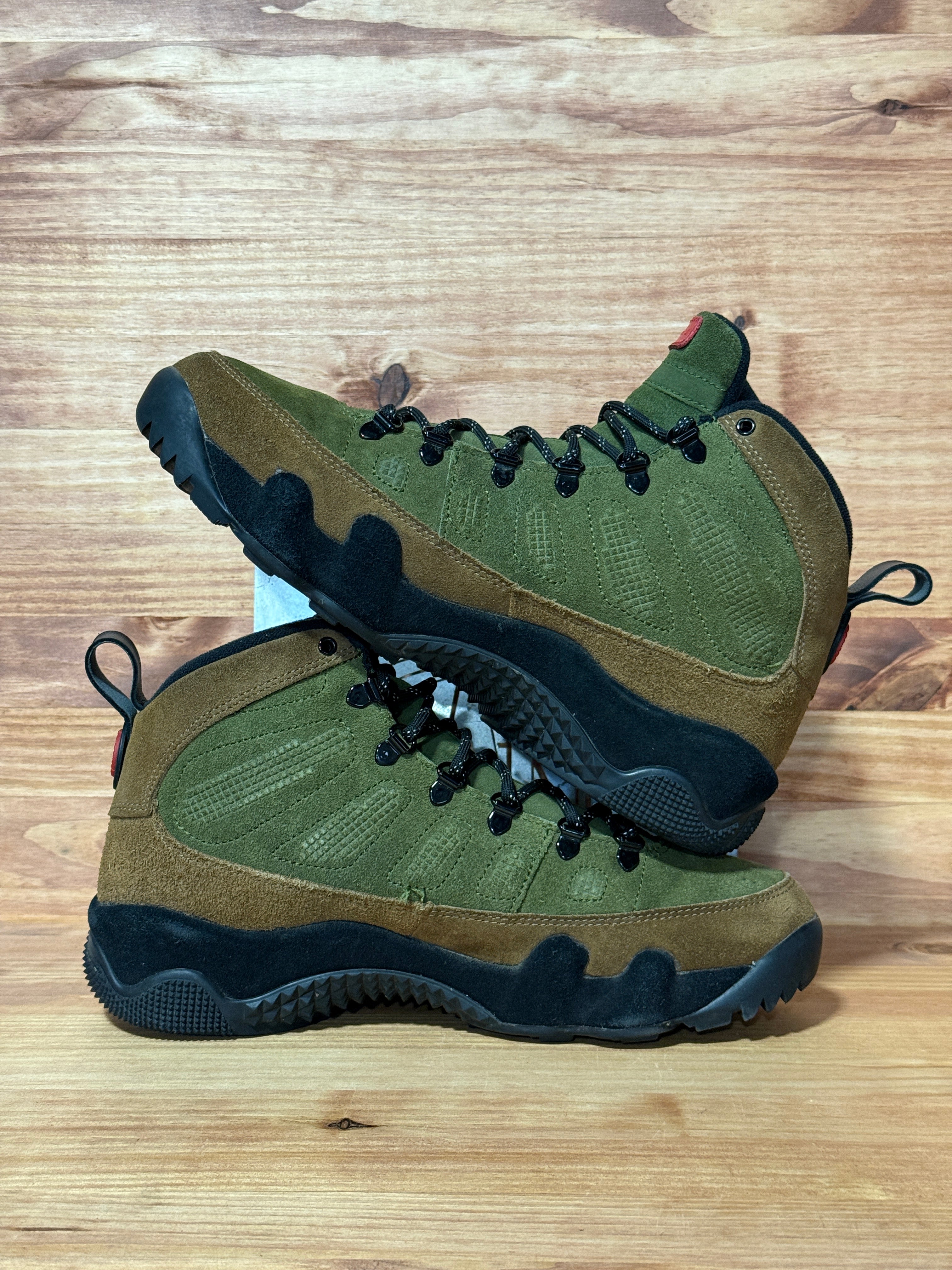 Jordan 9 Retro Boot NRG Military Brown Legion Green