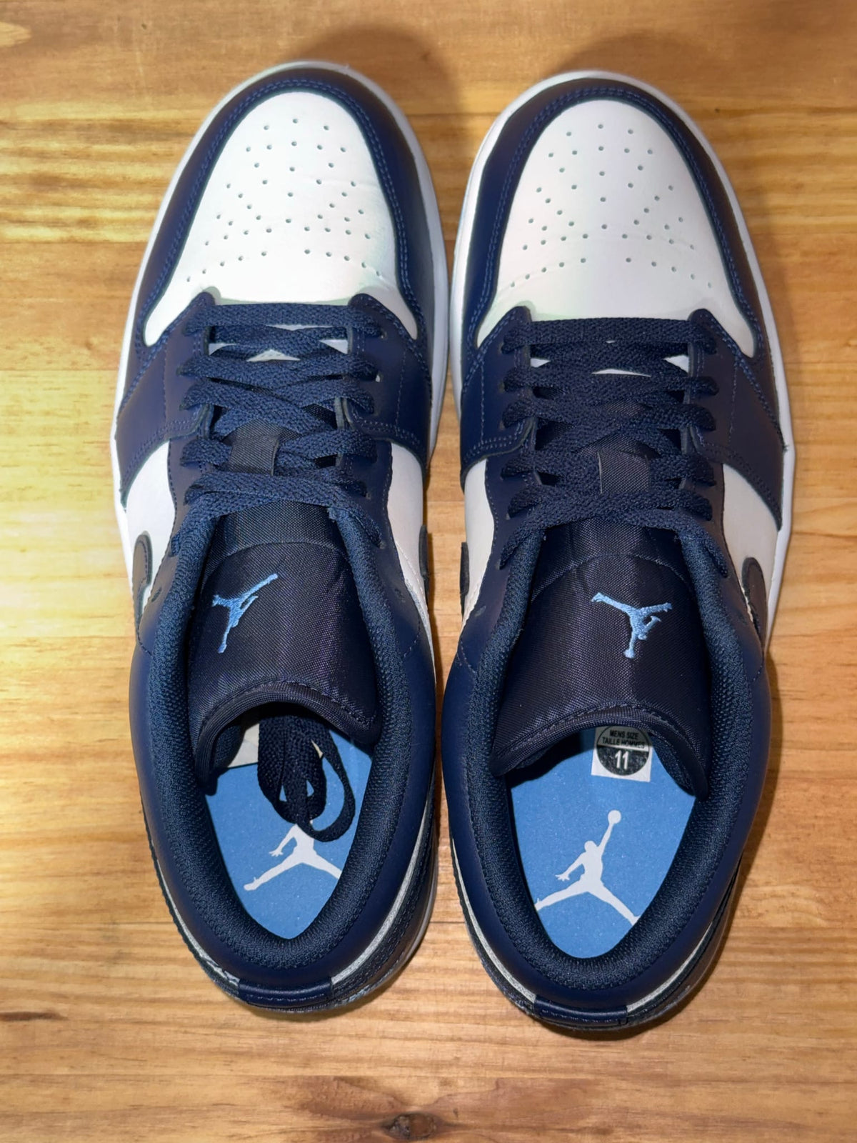 Jordan 1 Low Midnight Navy University Blue - 11