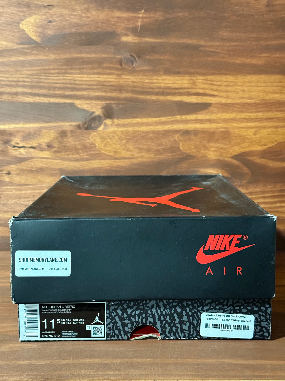 Jordan 3 Retro OG Black Cement (2024)