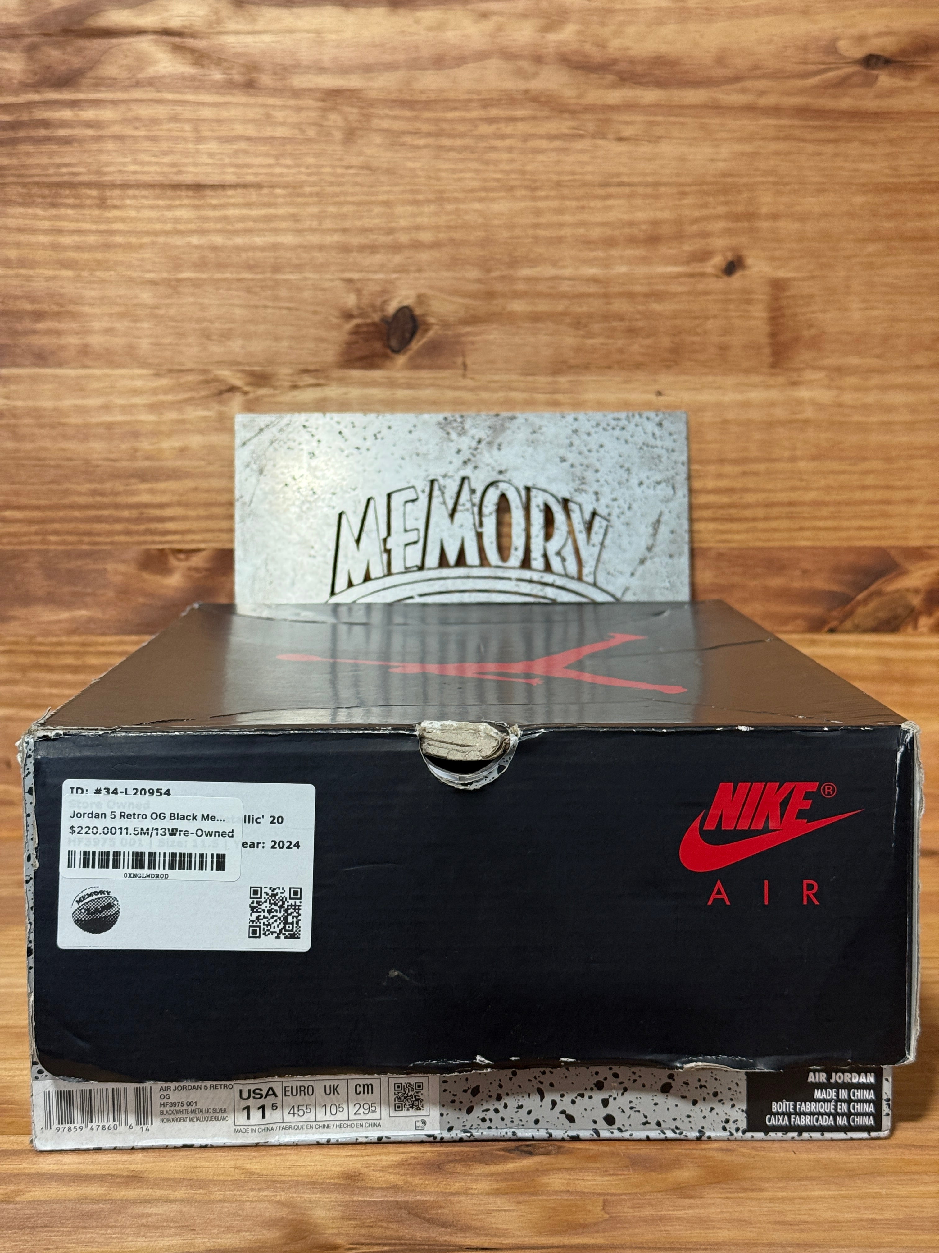 Jordan 5 Retro OG Black Metallic Reimagined