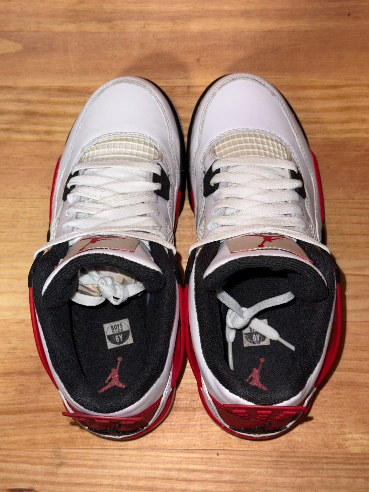 Jordan 4 Retro Red Cement (GS) - Size 6Y