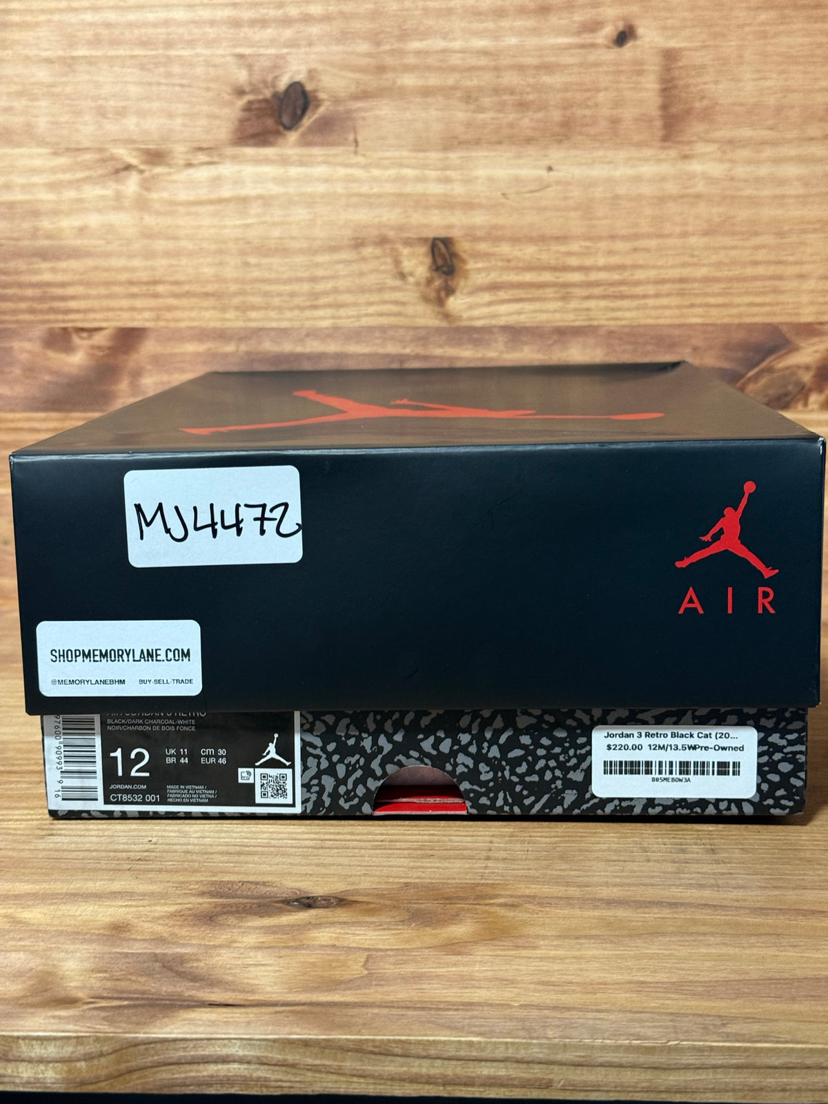 Jordan 3 Retro Black Cat (2025)