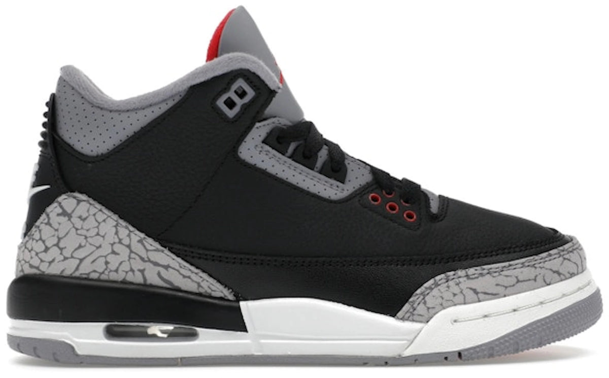 Jordan 3 Retro Black Cement (2024) (GS) Size 6.5Y