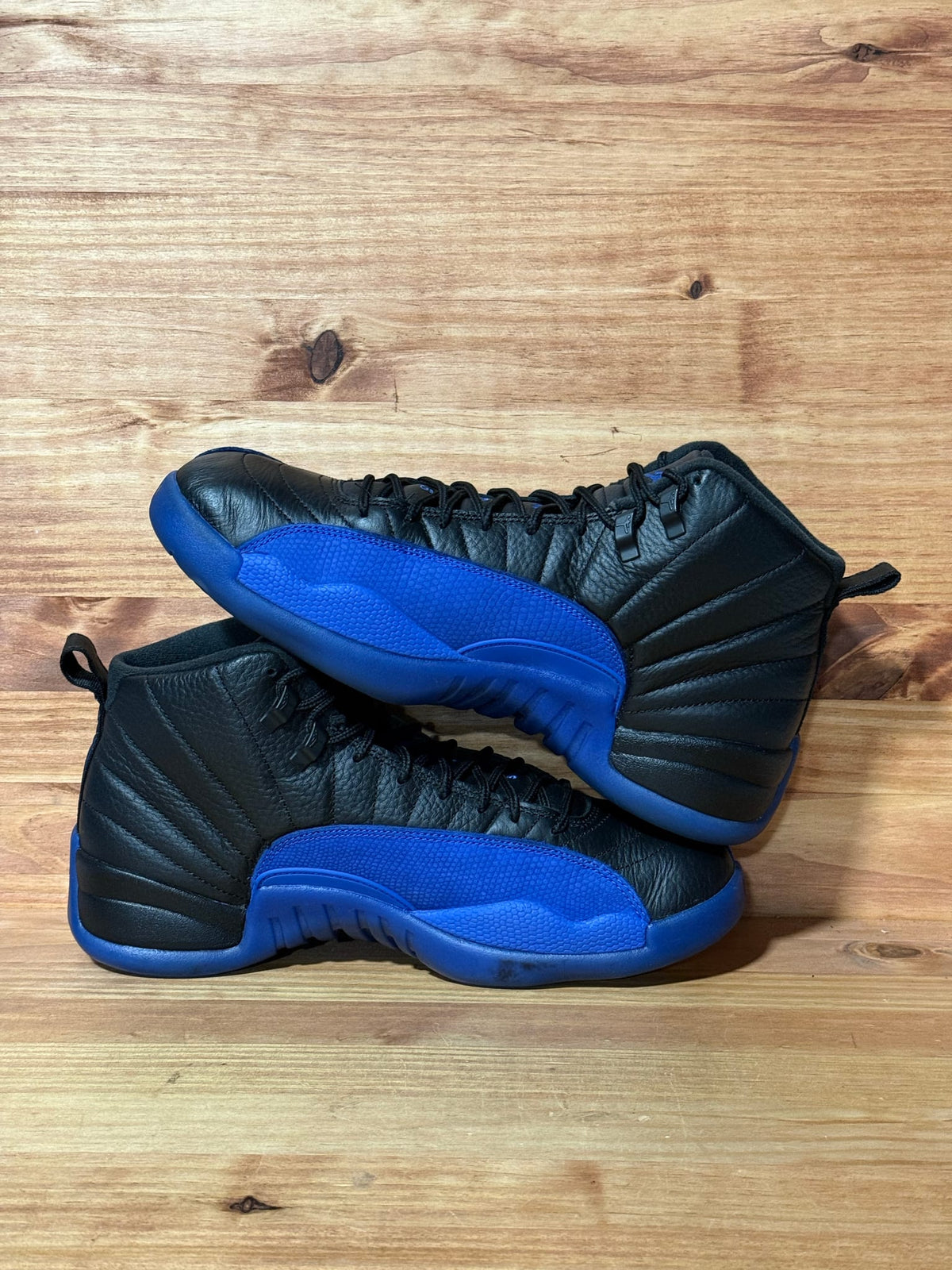 Jordan 12 Retro Black Game Royal - Size 10.5